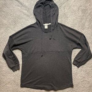 Woman’s Victoria’s Secret Pink Grey Pullover Hoodie Size Large
